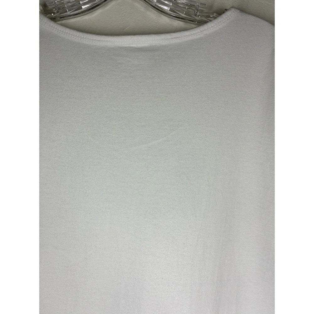 How To Sleep With A Dog Graphic Night Shirt White One Size Cotton Humor Puppy - Picture 8 of 10